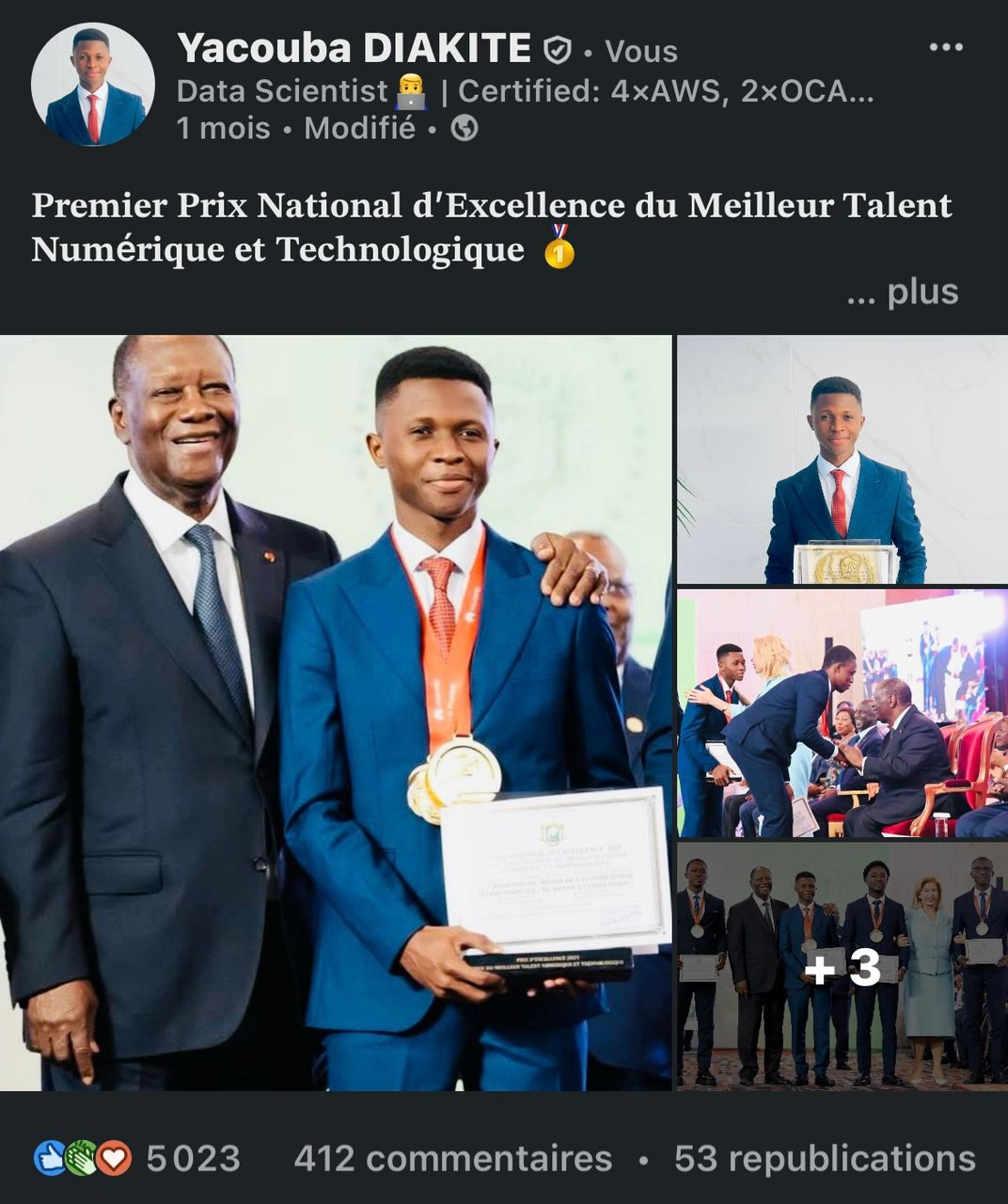 Prix National d'Excellence du Meilleur Talent Numérique 2025